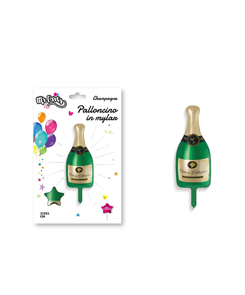 palloncino in nylon a forma di bottiglia champagne decorazioni per feste we-shop